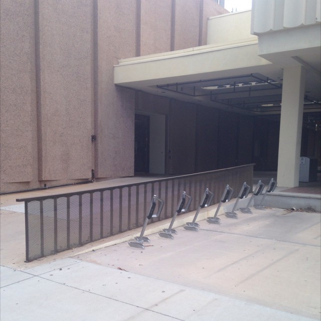 ASU bike rack rail