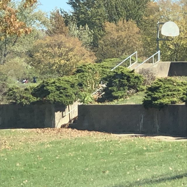 Rail steeper than ledge