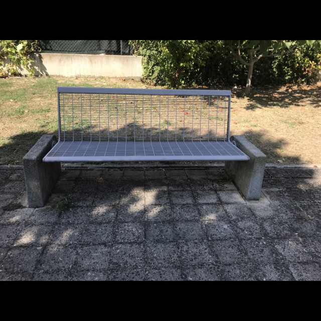 Public park seats