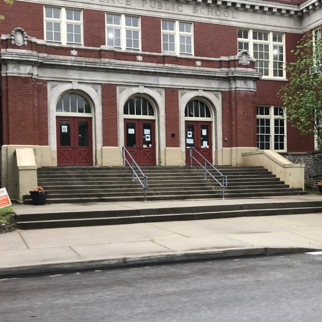 Rails and ledges. Two stair 