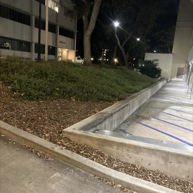 Gap to ledge