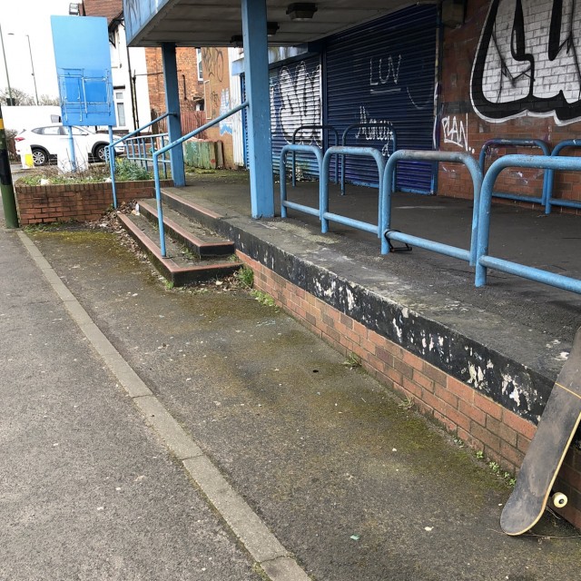 Stairs and ledge