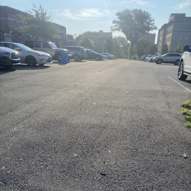 Smooth parking lot/road