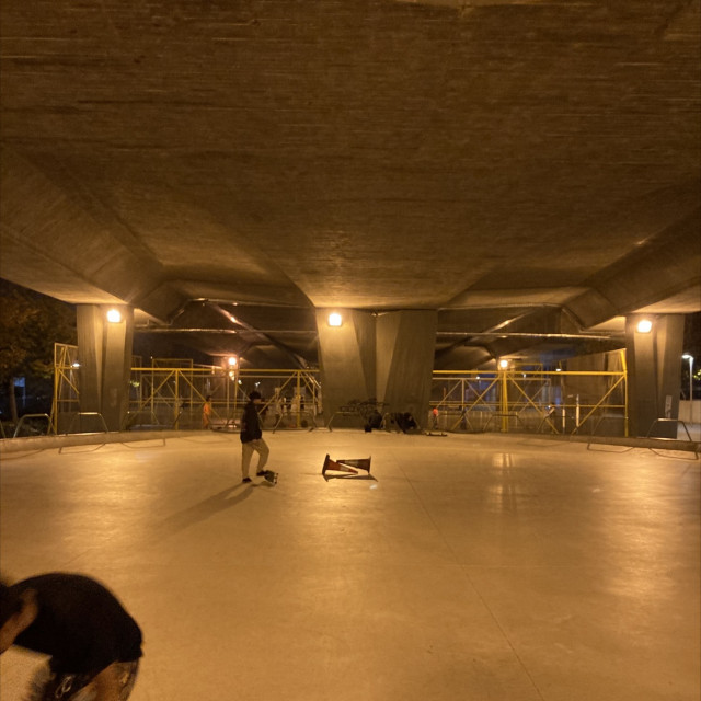 Roof covered amazing flat ground