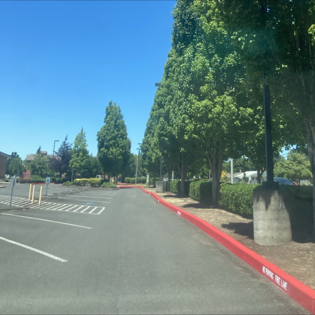 Xtra long red curb