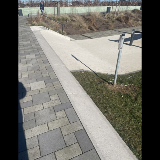 stairs and bank