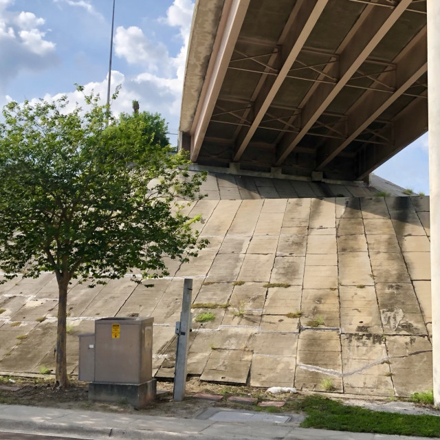 double decker underpass bank