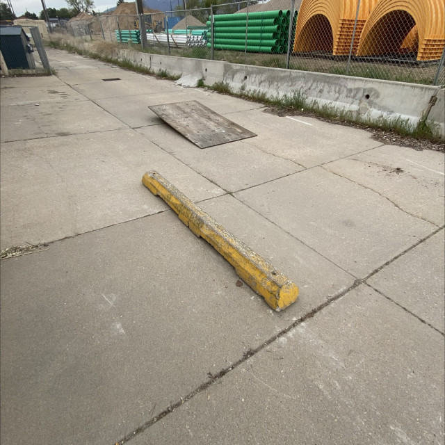 Parking curb and diy kicker