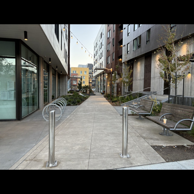 apartment complex area