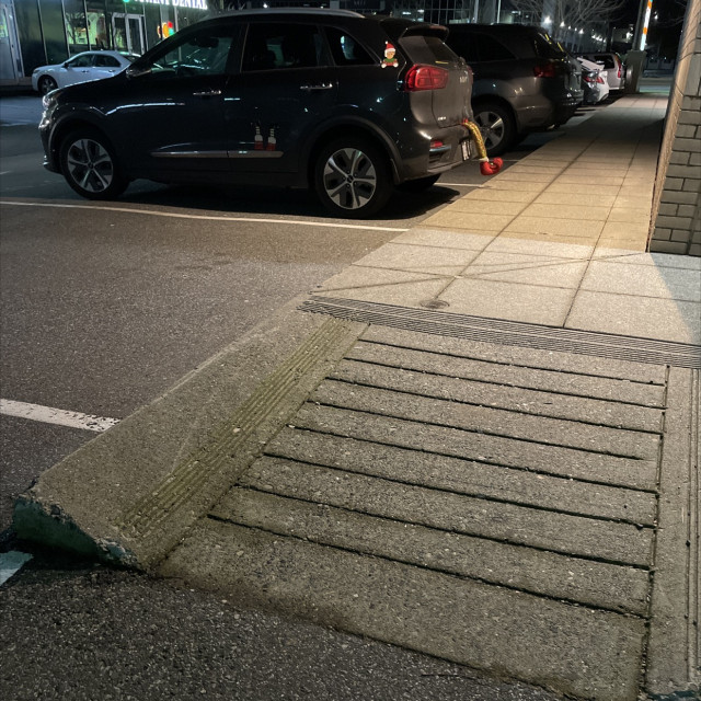 ramp to curb jump
