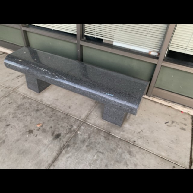 Marble round bench 