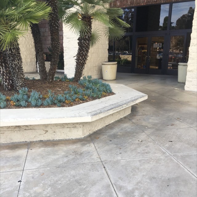Mission Viejo mall ledge