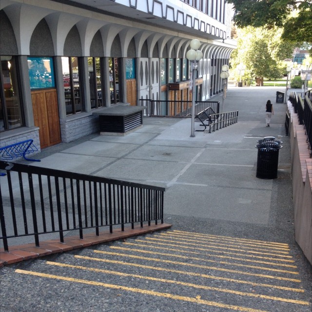 Downtown Victoria rails