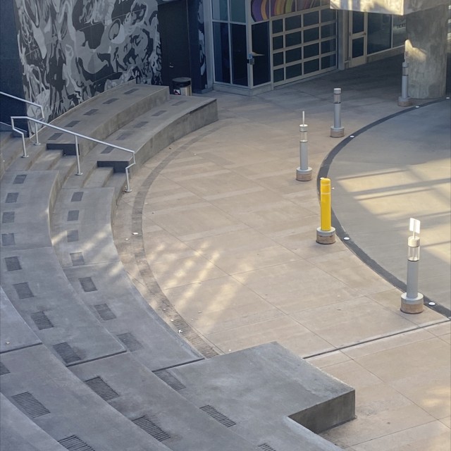 Ledges at the stadium 