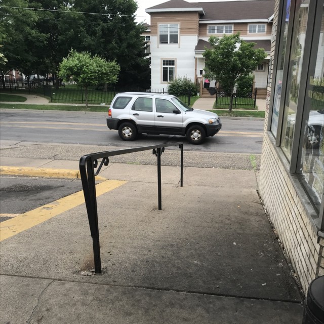 Perfect flat rail on a bank