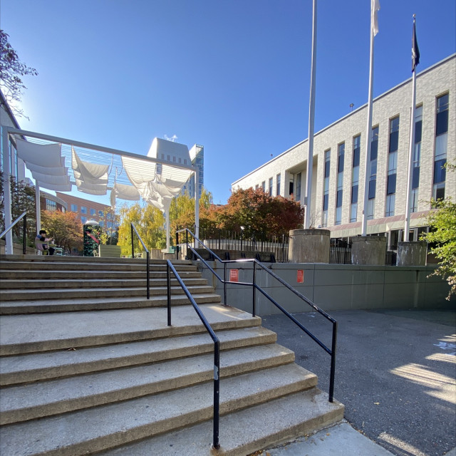 George s. And Ellen kariotis hall 