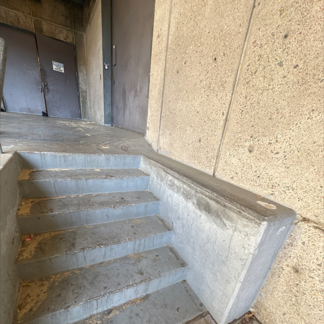 UCSD loading zone five stair