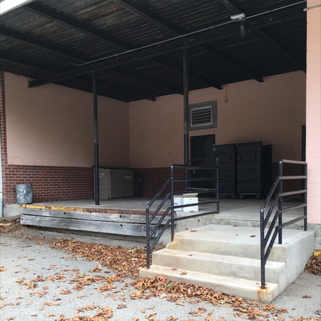 Loading dock and stairs 