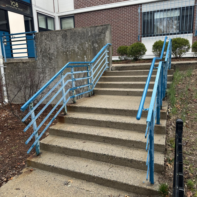 Blue rail garden