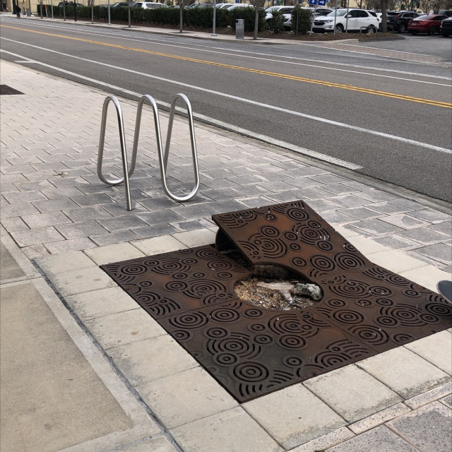 Kicker over bike rack 