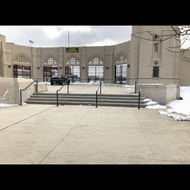 Lane tech stadium stair
