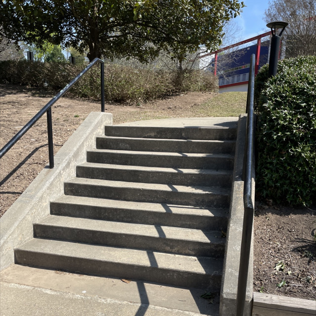 Stair to roadway 