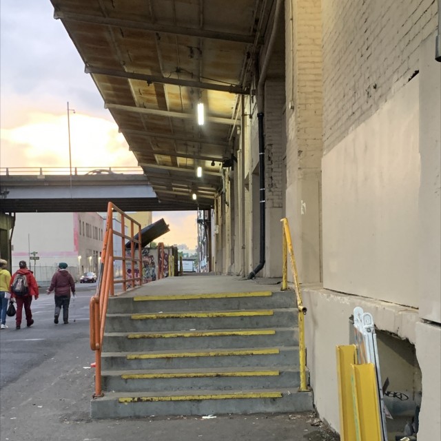 stair and hand rail