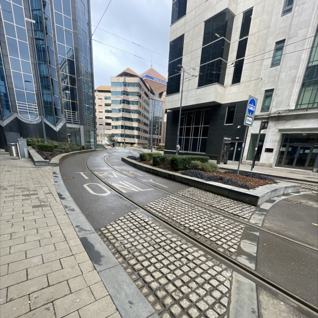 Tram ledge 