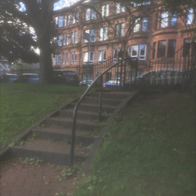 Curved stair rail