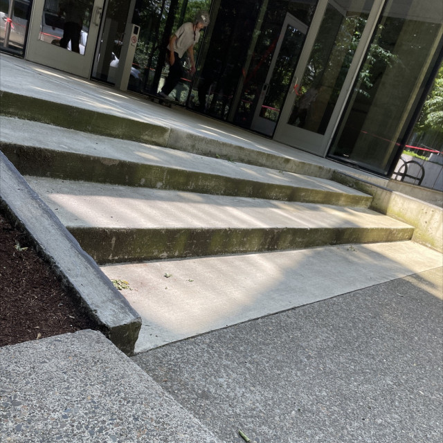 Stairs  and grind ledges