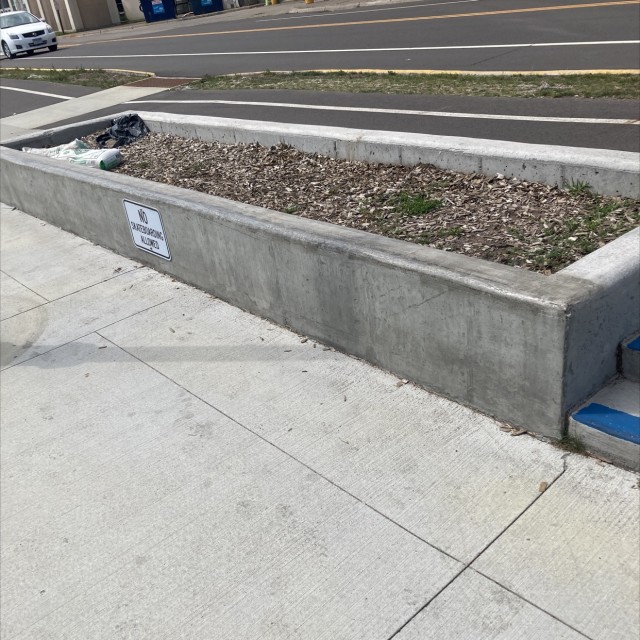 Ledge and 2 stair