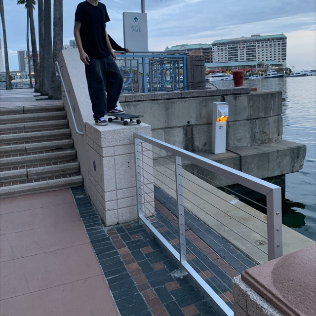 Drop in ride on grind 
