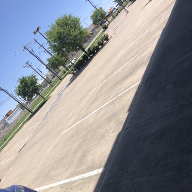 Empty Gym parking lot 