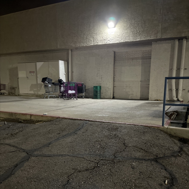 Back of the 99 cents store