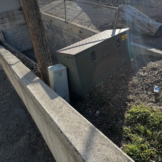 Electrical box grind to drop