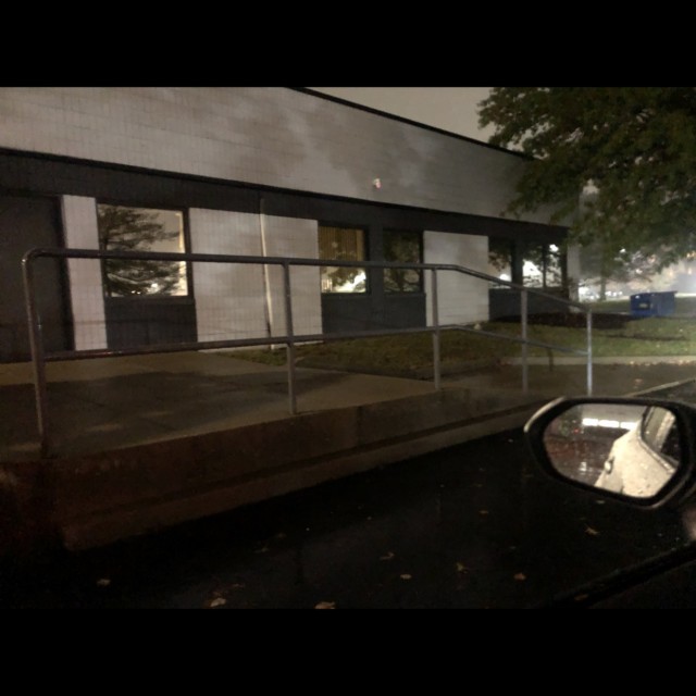 Tall bank to loading dock rail
