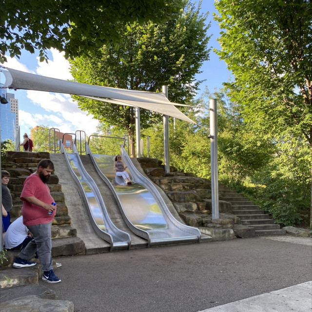 Fun slide to ride