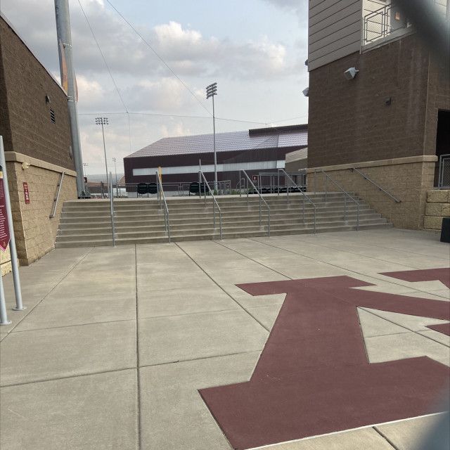 Baseball stadium handrail/8stair 
