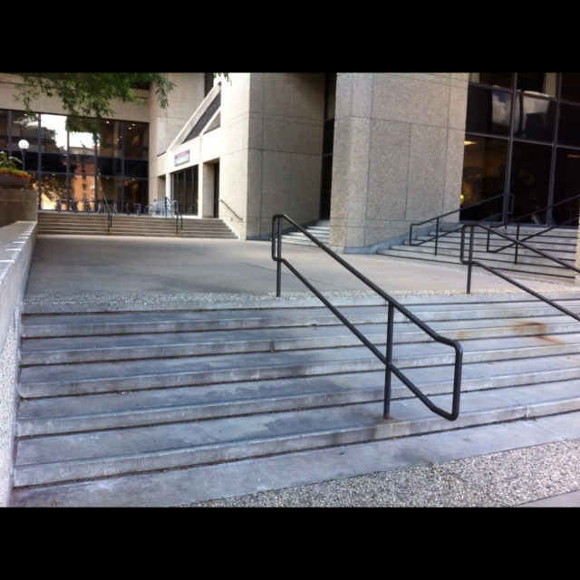 Two rails in a row