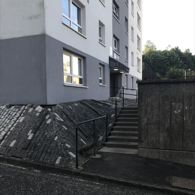 Down along 