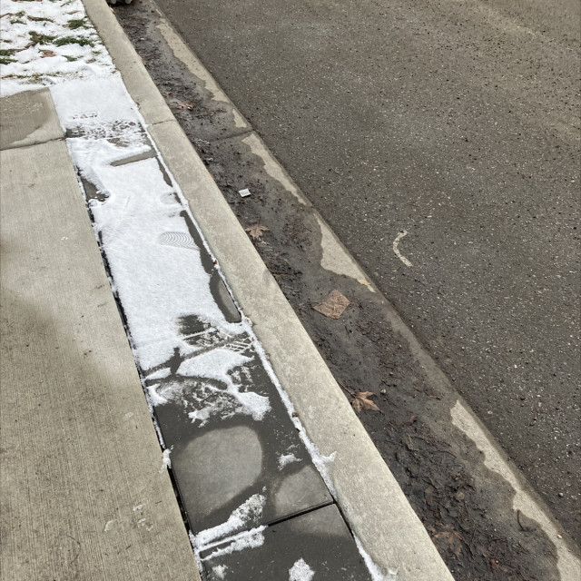 Bus stop curb