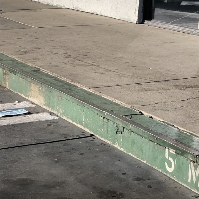 Iron angled curbs
