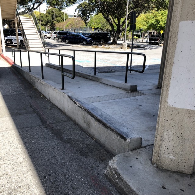 Stairs and ledge