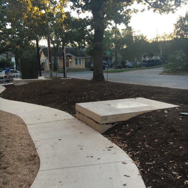 Ronson sidewalk ledge