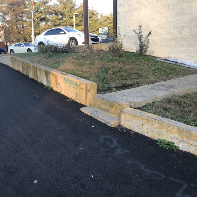 2 stair and a curb 