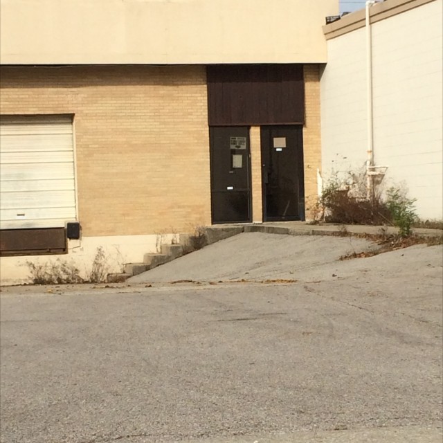 Back alley stair bank. 