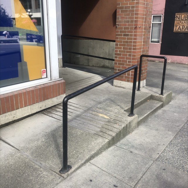 Bump over rail
