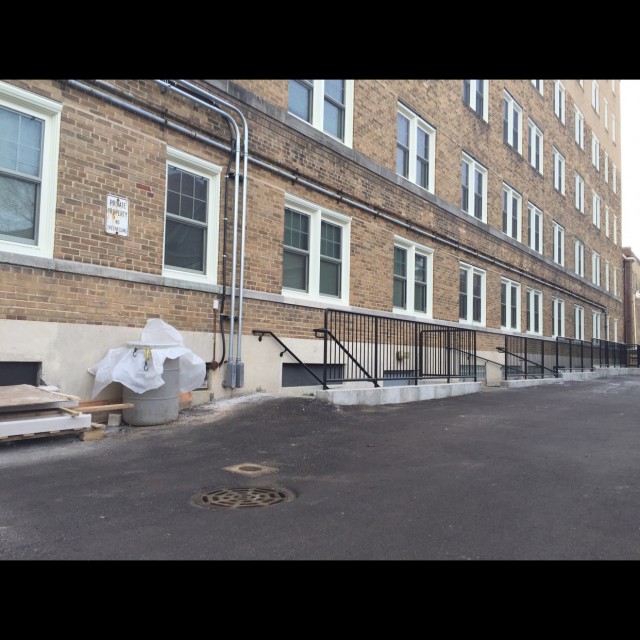 Tall bump to out rail to out