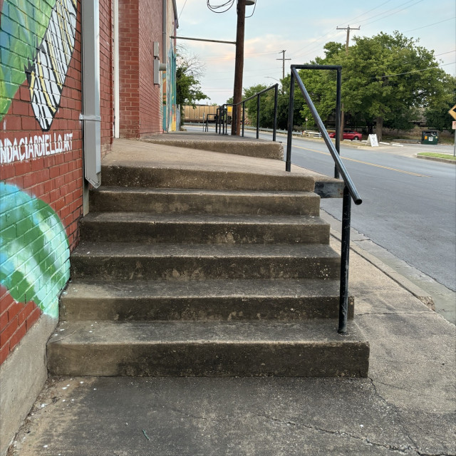 mural art hand rail