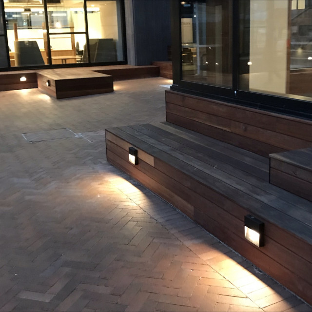 Wood block ledges 